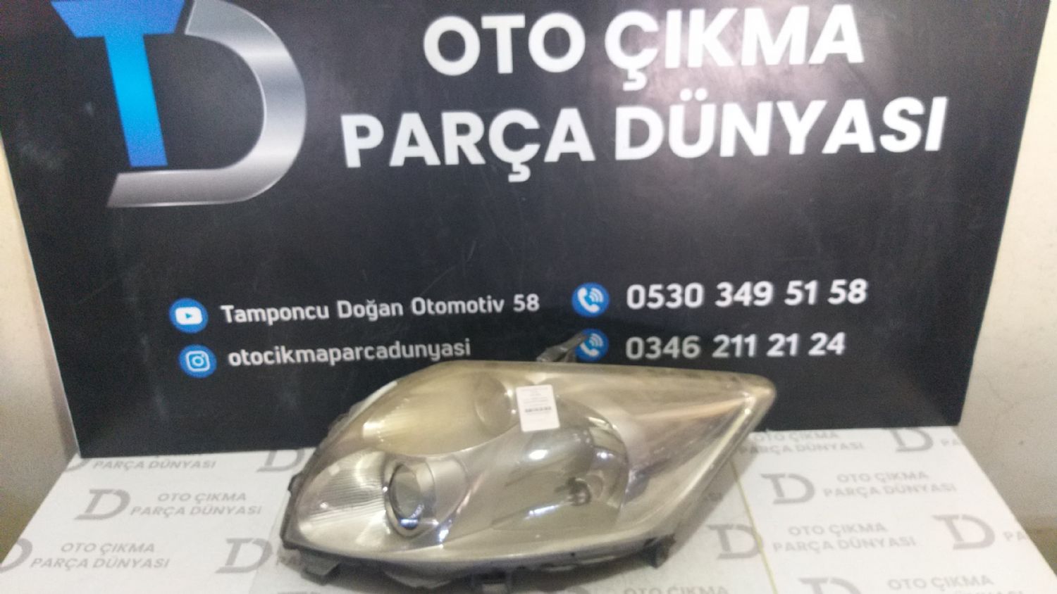 TOYOTA AURİS SOL FAR 07-10