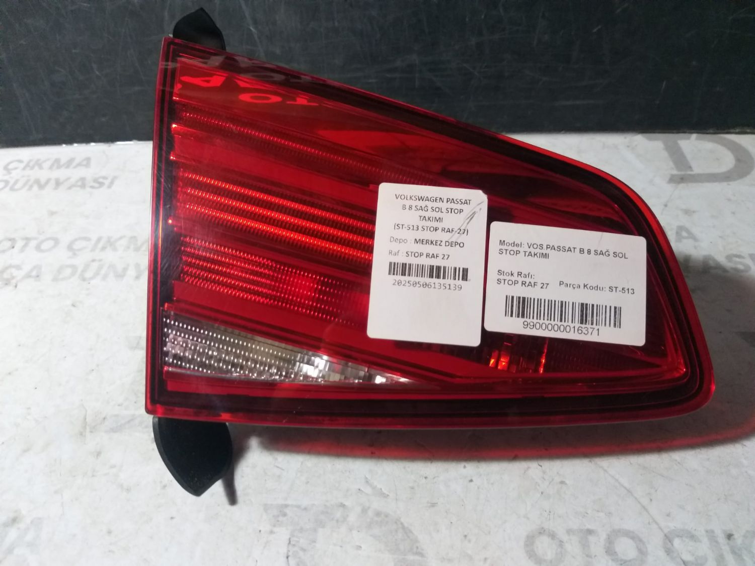 VOLKSWAGEN PASSAT B8 SOL �� STOP 