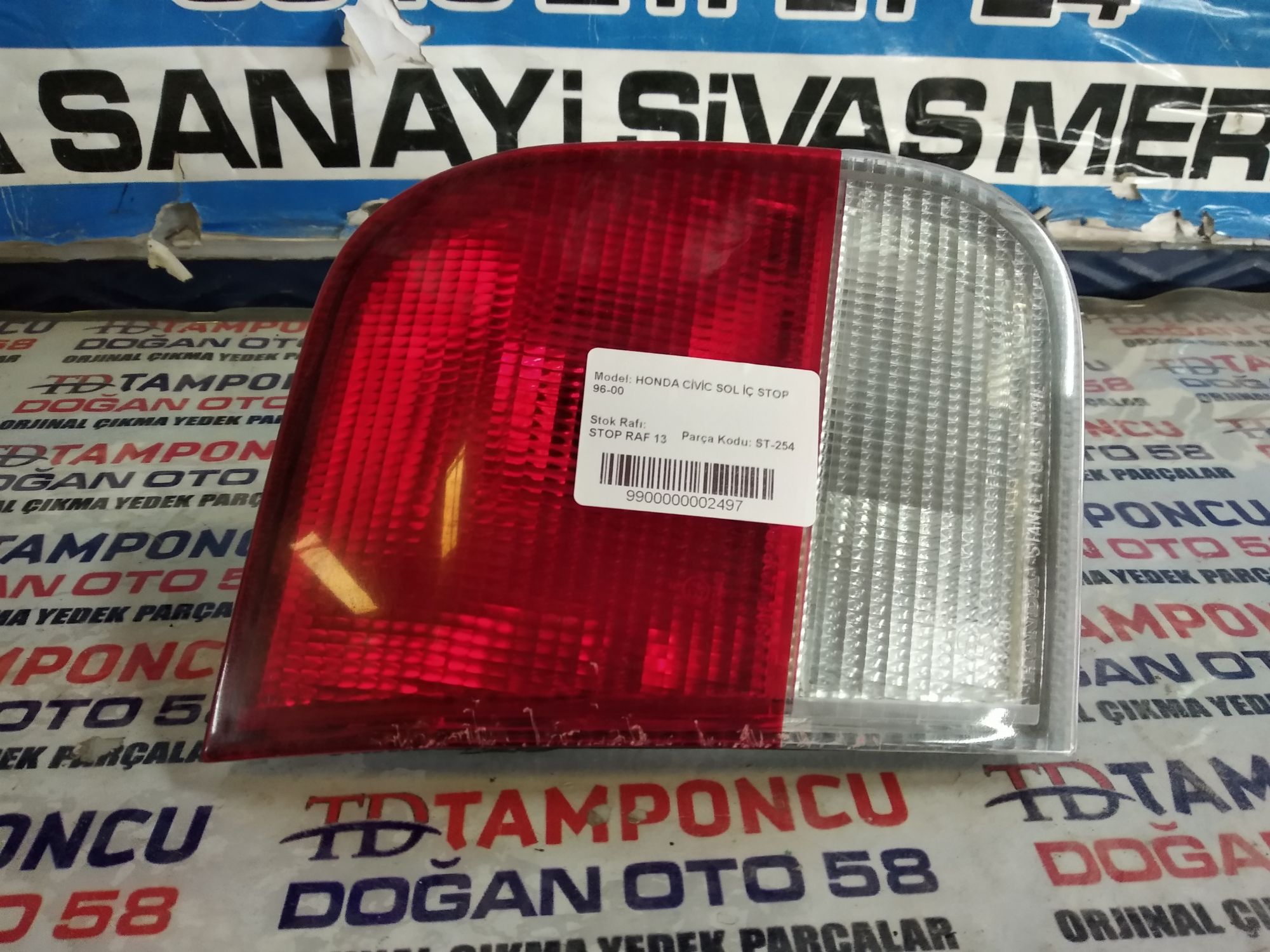 HONDA CVC ORJNAL IKMA SOL  STOP 96-00