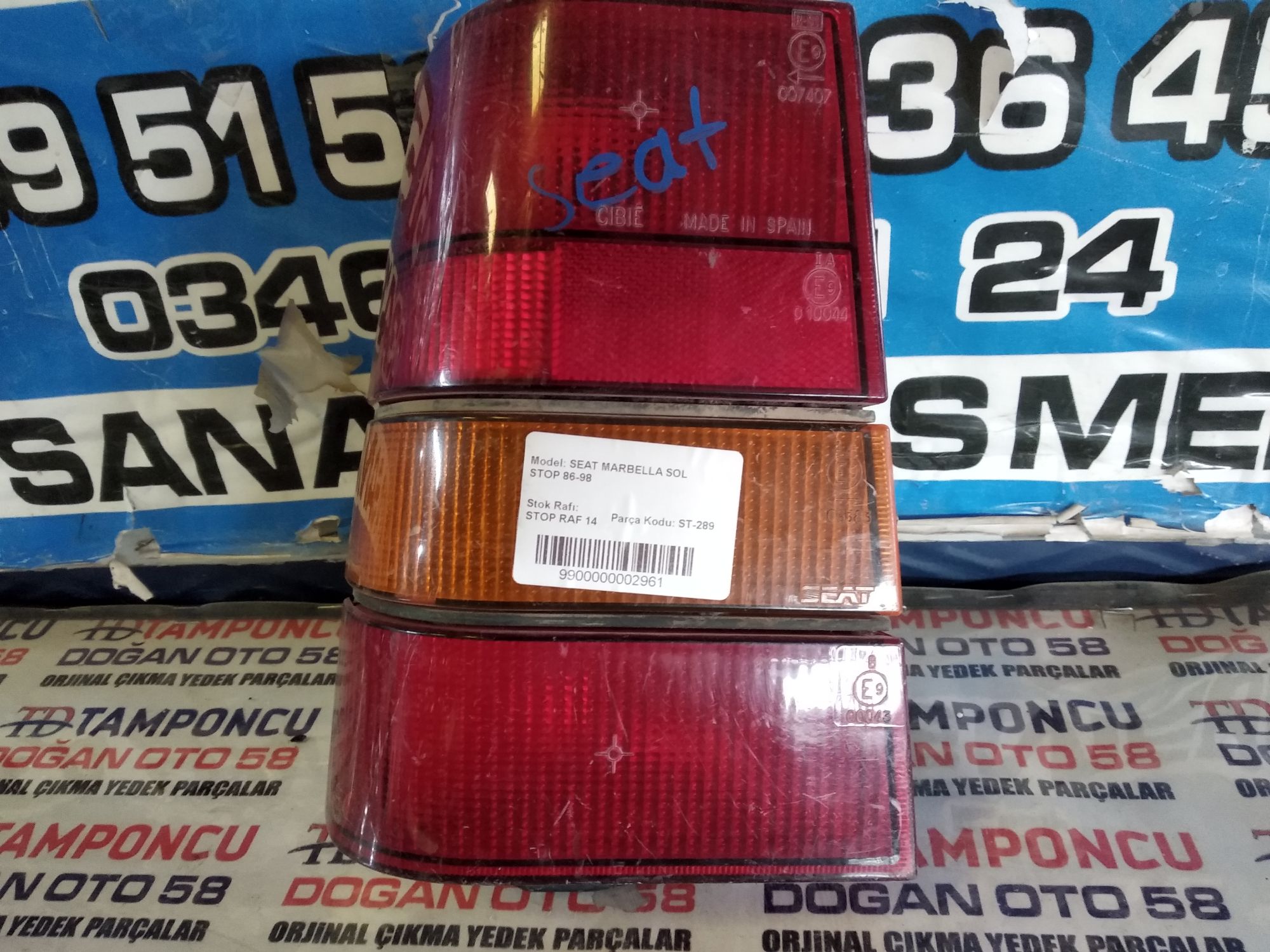 SEAT MARBELLA ORJNAL IKMA SOL STOP 86-98