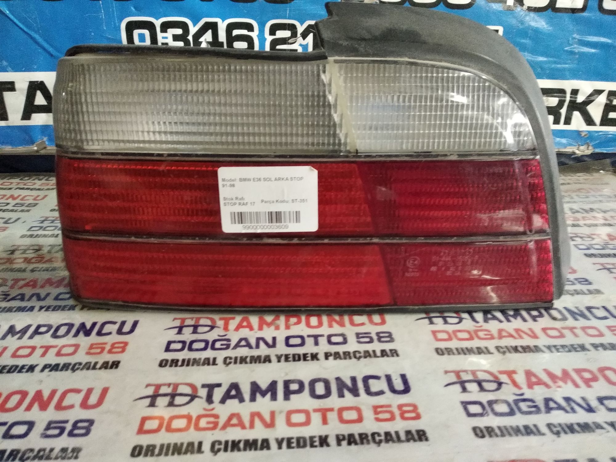 BMW E36 ORJNAL IKMA SOL ARKA STOP 91-98