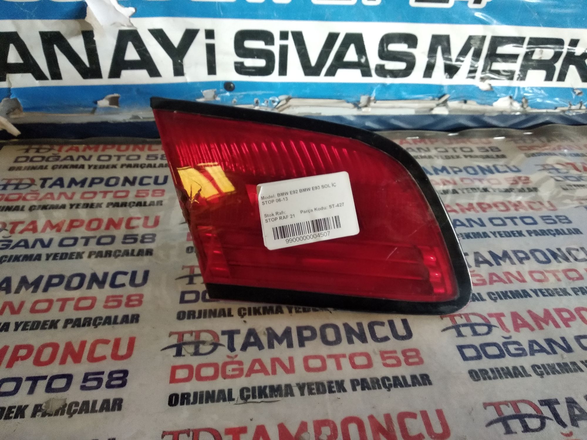 BMW E92 E93 ORJNAL IKMA SOL  STOP 06-13