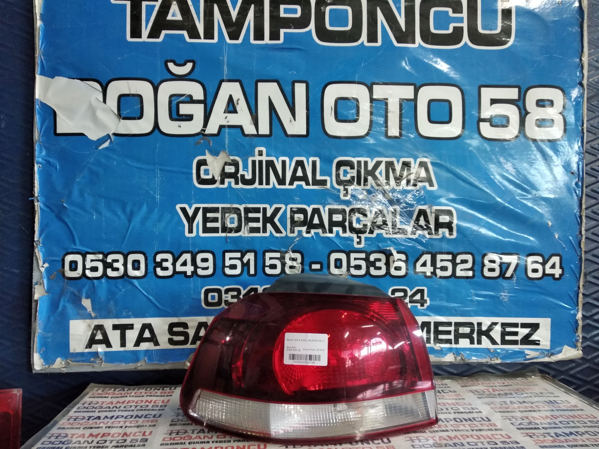 GOLF 6 ORJNAL IKMA SOL DI STOP 09-13