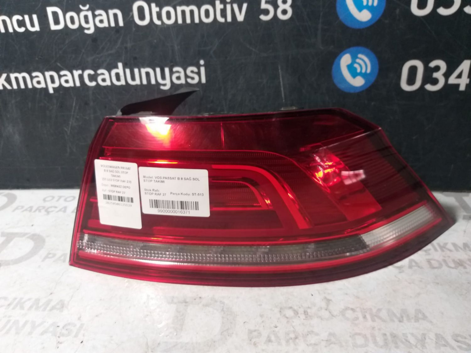 VOLKSWAGEN PASSAT B8 SA� DI� STOP