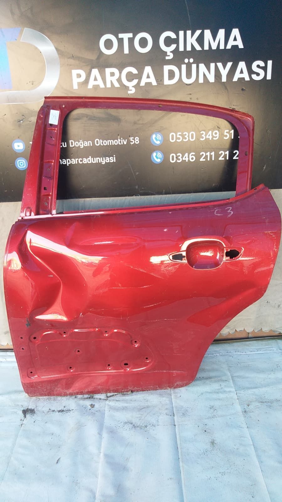 CTROEN C3 SOL ARKA KAPI 21-24