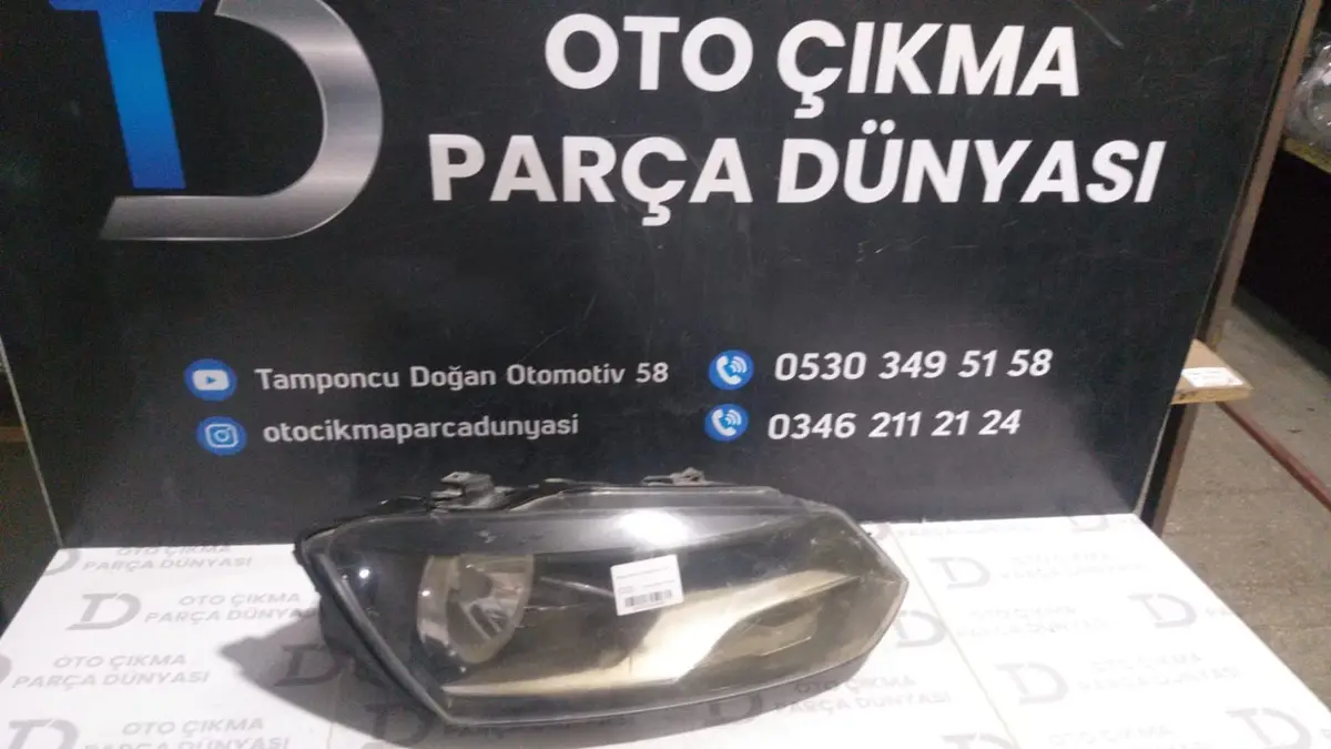 Volkswagen Polo Sağ Far 10-14
