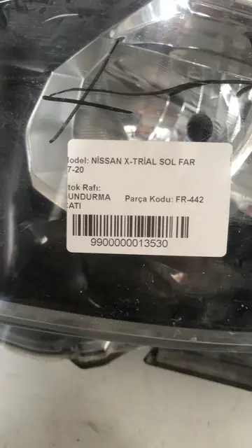 Nissan X Trial Sol Far Orjinal Çıkma 17-20