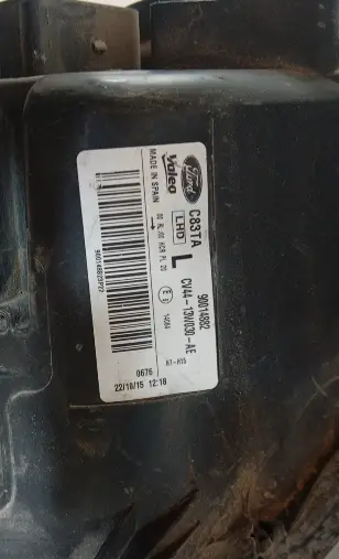 Ford Kuga Sol Ön Far Orjinal Çıkma (13-16)
